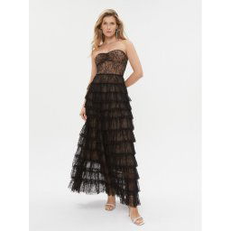 TWINSET Estélyi ruha 232TT2070 Fekete Regular Fit