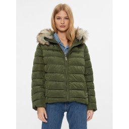ONLY Carmakoma Pehelykabát 15305702 Zöld Regular Fit