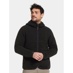 Didriksons Pulóver Bror Usx Fz 3 504860 Fekete Standard Fit