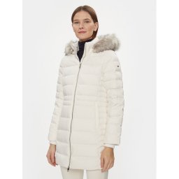 Tommy Hilfiger Pehelykabát Tyra WW0WW39747 Ekru Regular Fit
