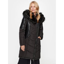 ONLY Pehelykabát 15295396 Fekete Regular Fit