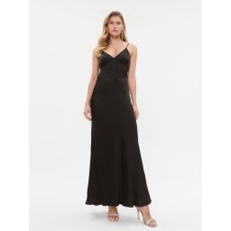 TWINSET Estélyi ruha 232TT2060 Fekete Regular Fit