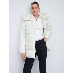 Mango Pehelykabát Tokyo 57067702 Fehér Regular Fit