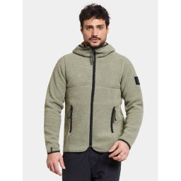 Didriksons Pulóver Bror Usx Fz 3 504860 Zöld Standard Fit