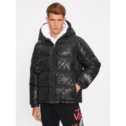 Just Cavalli Pehelykabát 75OAUD16 Fekete Regular Fit