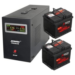 Tartalék tápegység keringető szivattyúkhoz AVANSA UPS 1050W 24V + 2 akkumulátor, tiszta szinuszos szünetmentes táp