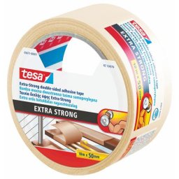 Ragasztószalag, kétoldalas, extra erős, 50 mm x 10 m, TESA "Extra Strong"