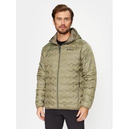 Columbia Pehelykabát Delta Ridge™ Down Hooded Jacket Zöld Regular Fit