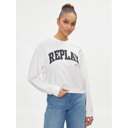 Replay Pulóver W3104.000.23591 Fehér Regular Fit