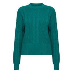 ICHI Sweater 20119847 Zöld Regular Fit