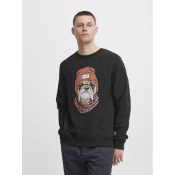 Blend Pulóver 20716060 Fekete Regular Fit