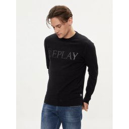 Replay Sweater UK2505.000.G23138 Fekete Slim Fit