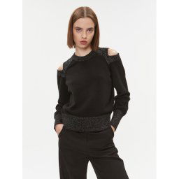 DKNY Sweater P3MSCJ79 Fekete Regular Fit