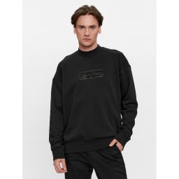 Calvin Klein Pulóver Festive Logo K10K112058 Fekete Comfort Fit