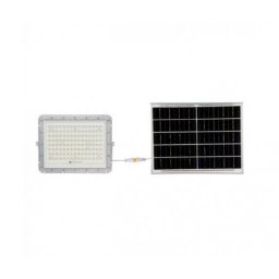 LED reflektor , 20 Watt , napelemes , távirányítós , hideg fehér , IP65 , fehér