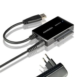 2.5" 3.5" 5.25" HDD SSD ODD adapter mobilrack USB3 fekete AXAGON (ADSA-FP3)