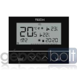 TECH EU-292 v2 vezeték nélküli szobatermosztát, fekete - végrehajtó modul