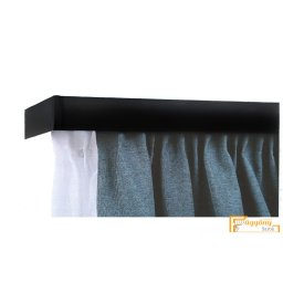 DecoLino Standard profil fekete - Design karnis szett mennyezeti tartóval (10 színben választható)