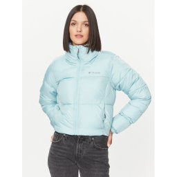 Columbia Pehelykabát Puffect™ Cropped Jacket Zöld Regular Fit