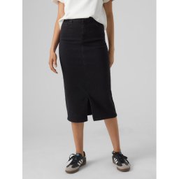 Vero Moda Ceruzaszoknya Lina 10300188 Fekete Regular Fit
