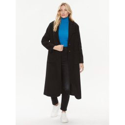 United Colors Of Benetton Gyapjú kabát 28HFDN02V Fekete Regular Fit