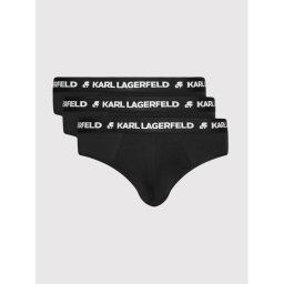 KARL LAGERFELD 3 darab készlet Logo 211M2103 Fekete