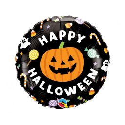 Happy Halloween Candies fólia lufi 46 cm