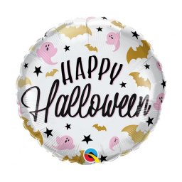 Happy Halloween Bats, Ghosts fólia lufi 46 cm