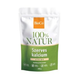 BioCo 100% Natur szerves kalcium-citrát étrend-kiegészítő por 200g tasakban