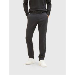 Tom Tailor Chinos 1037547 Fekete Slim Fit