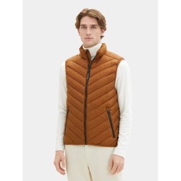 Tom Tailor Mellény 1036072 Barna Regular Fit