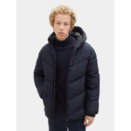 Tom Tailor Denim Pehelykabát 1037386 Sötétkék Regular Fit