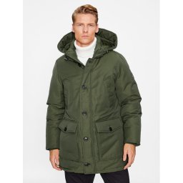 Tommy Hilfiger Télikabát Rockie MW0MW32779 Khaki Regular Fit