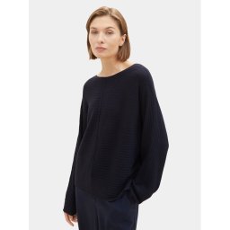 Tom Tailor Sweater 1037737 Sötétkék Relaxed Fit