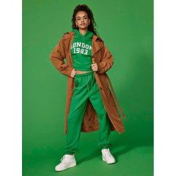 ONLY Melegítő alsó Toddy 15311686 Zöld Regular Fit
