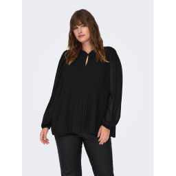 ONLY Carmakoma Blúz Piona 15302015 Fekete Regular Fit