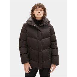 Tom Tailor Pehelykabát 1037572 Fekete Regular Fit