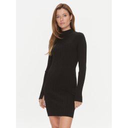 Calvin Klein Kötött ruha Iconic K20K206119 Fekete Slim Fit