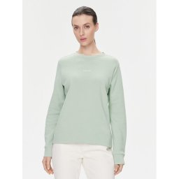 Calvin Klein Pulóver Micro Logo K20K205453 Zöld Regular Fit