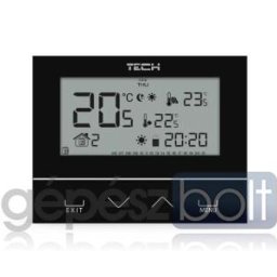 TECH EU-292 v3 vezetékes on/off termosztát fekete