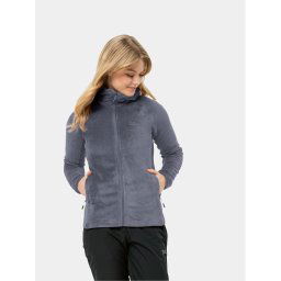 Jack Wolfskin Polár kabát Rotwand Hooded Fz 1710742 Sötétkék Regular Fit