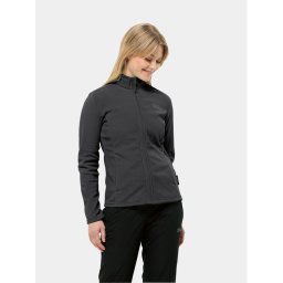 Jack Wolfskin Polár kabát Taunus Fz 1711391 Fekete Regular Fit