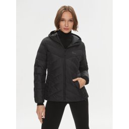 Jack Wolfskin Pehelykabát Tundra Down Hoody 1206642 Fekete Slim Fit