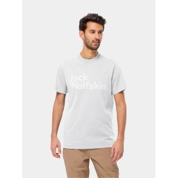 Jack Wolfskin Póló Essential Logo T 1809591 Fehér Regular Fit