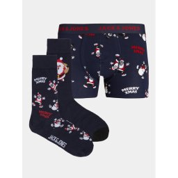 Jack&Jones Junior Bokszer és zokni szett 12246668 Sötétkék