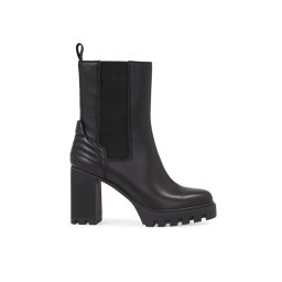 Calvin Klein Jeans Bokacsizma Platform Chelsea Lth Wn YW0YW01140 Fekete