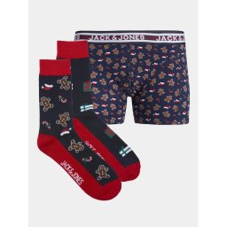 Jack&Jones Junior Bokszer és zokni szett 12246664 Sötétkék