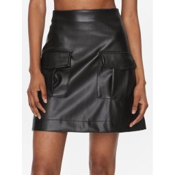 Vero Moda Bőr szoknya Sof 10299436 Fekete Regular Fit