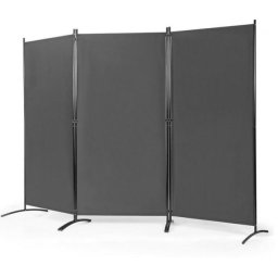 Mobil térelválasztó 260x180cm, szürke
