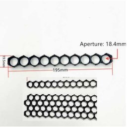 1db. Cellatartó 10db-os Sorolható 18650 Akkumulátorokhoz (5126)
